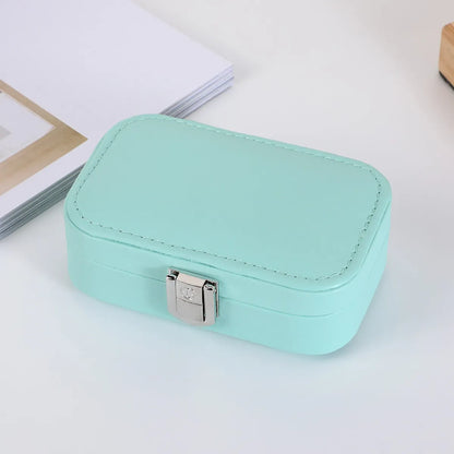 Elegant Solid Color Pu Leather Jewelry Boxes