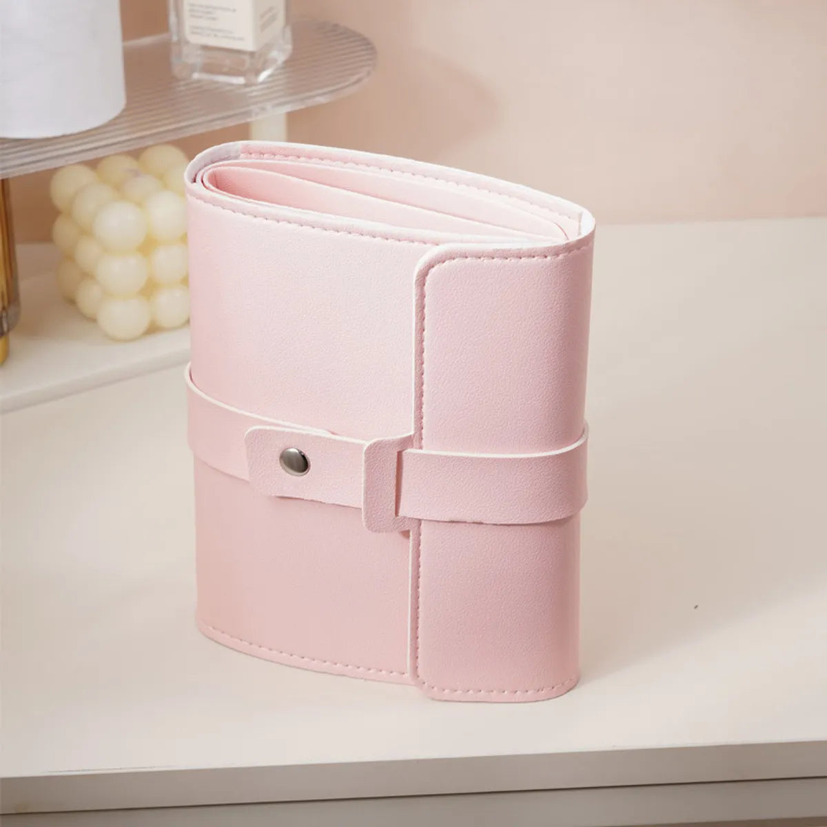 Elegant Solid Color Pu Leather Jewelry Packaging Bags