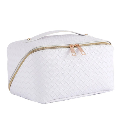 Elegant Solid Color Pu Leather Square Makeup Bags