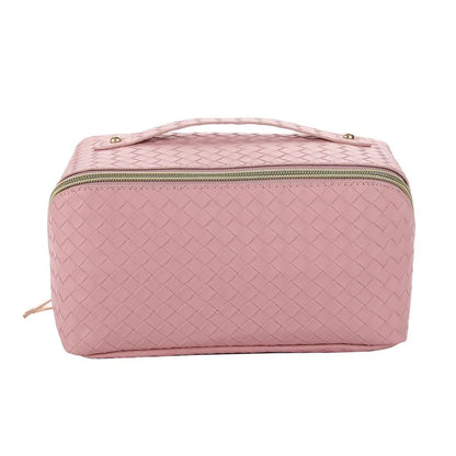 Elegant Solid Color Pu Leather Square Makeup Bags