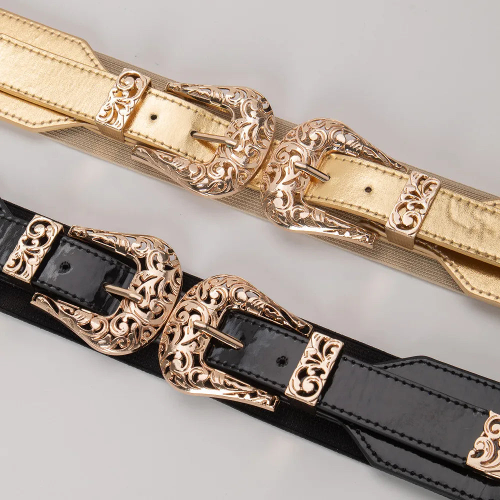 Elegant Solid Color Pu Leather Unisex Leather Belts