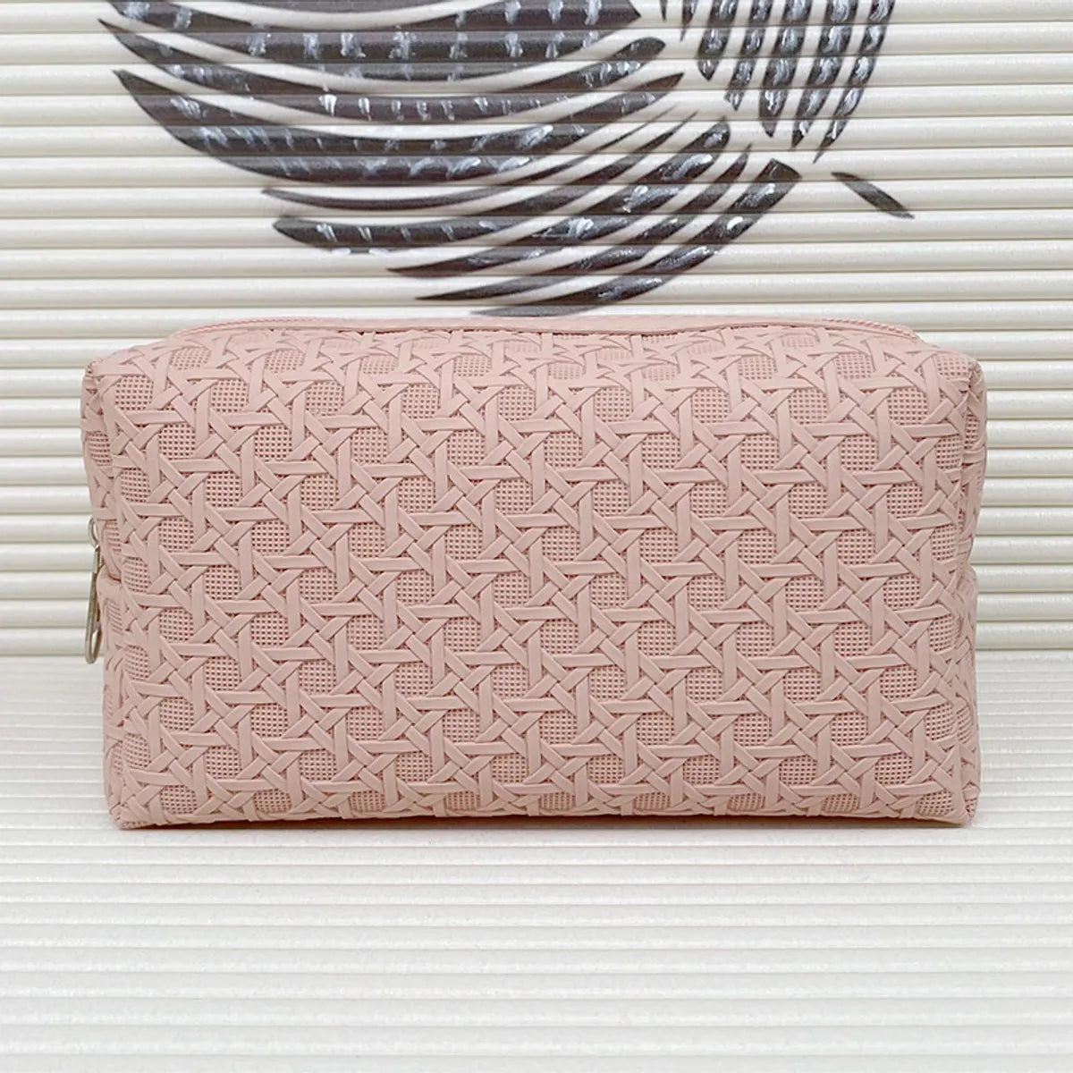 Elegant Solid Color Pvc Square Makeup Bags