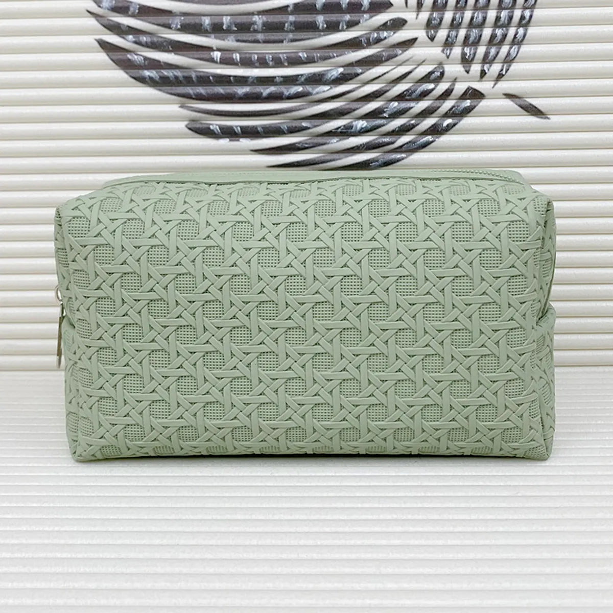 Elegant Solid Color Pvc Square Makeup Bags