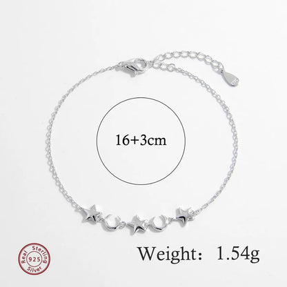 Elegant Solid Color Sterling Silver Plating Inlay Zircon White Gold Plated Rhodium Plated Bracelets