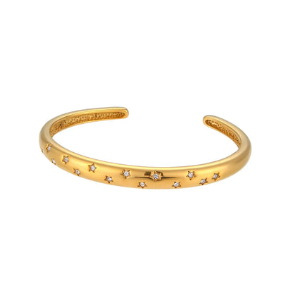 Elegant Solid Color Titanium Steel Bangle In Bulk