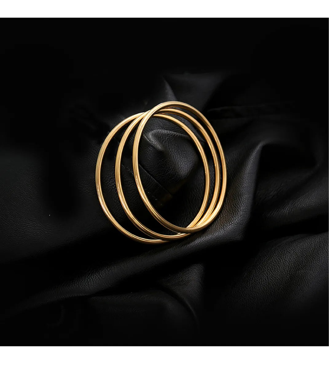 Elegant Solid Color Titanium Steel Plating Bangle