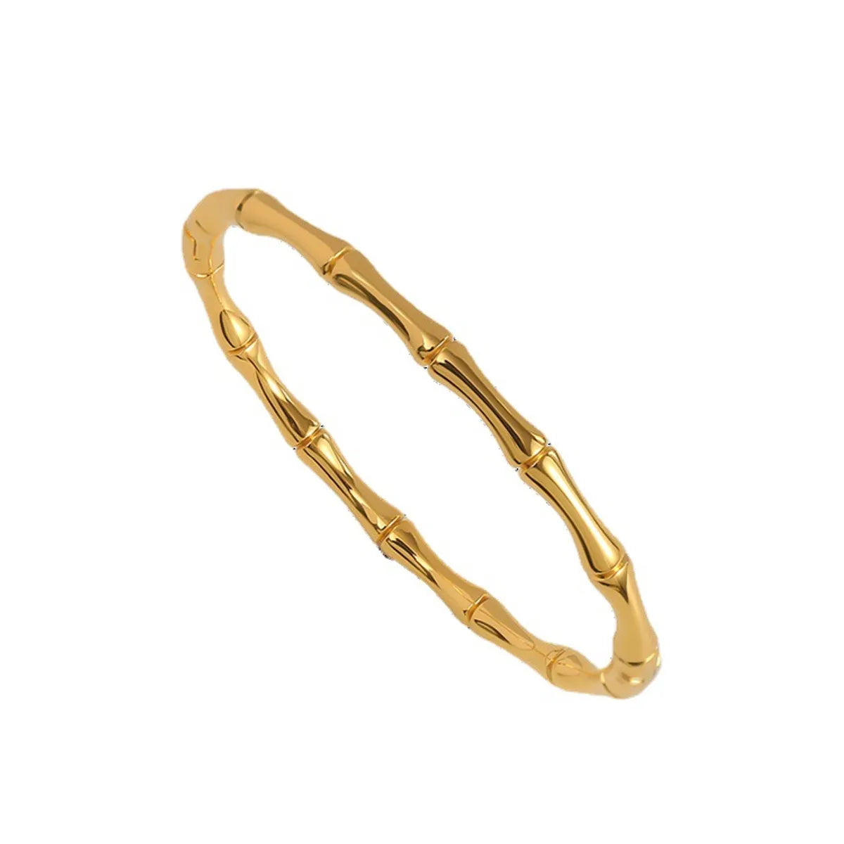 Elegant Solid Color Titanium Steel Plating Bangle