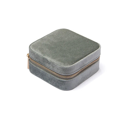 Elegant Solid Color Velvet Jewelry Boxes