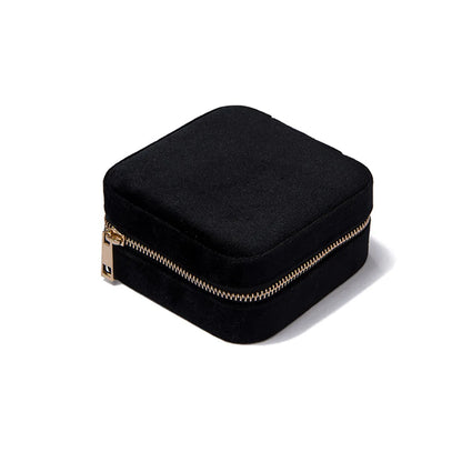 Elegant Solid Color Velvet Jewelry Boxes