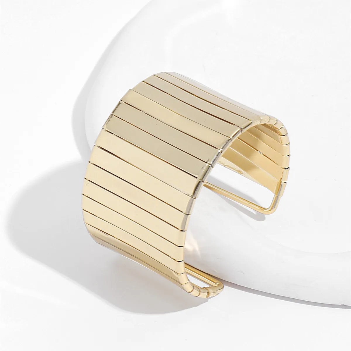 Elegant Spiral Stripe Stainless Steel Plating Gold Plated Silver Plated