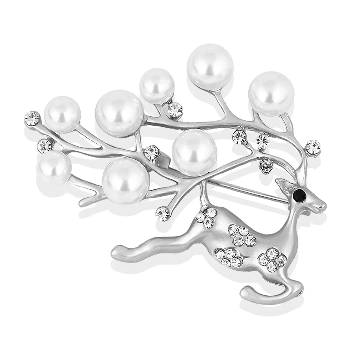 Elegant Star Flower Snowflake Imitation Pearl Alloy Rhinestone Women'S Brooches