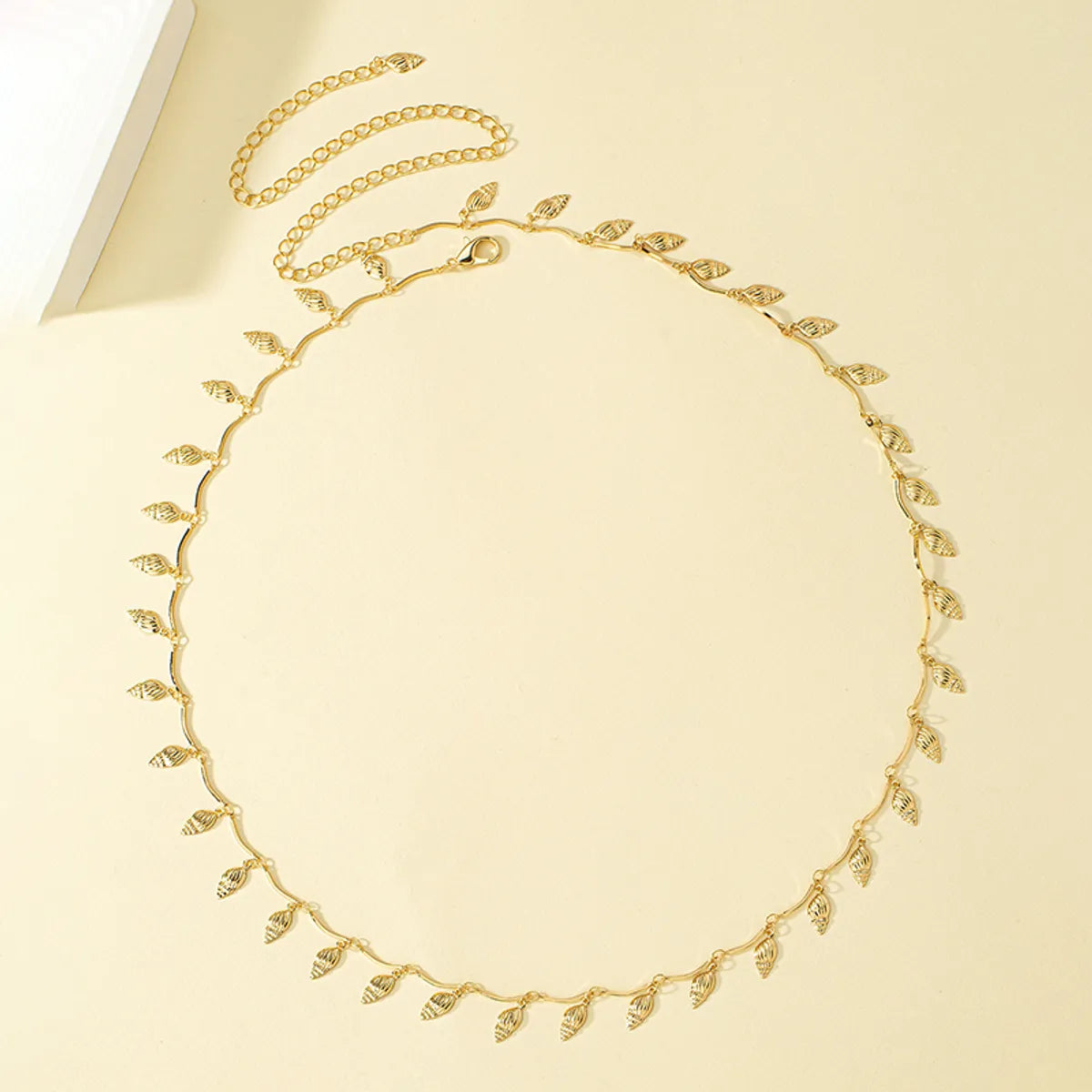 Elegant Starfish Conch Shell Alloy Ferroalloy Plating 14k Gold Plated Women's Waist Chain