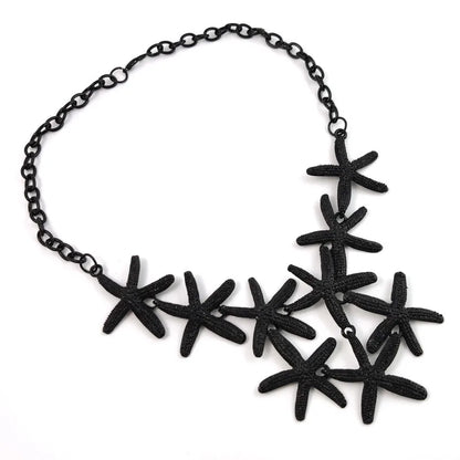 Elegant Starfish Flower Alloy Wholesale Pendant Necklace