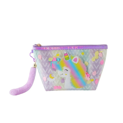 Elegant Streetwear Animal PVC Square Makeup Bags