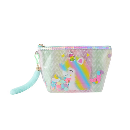 Elegant Streetwear Animal PVC Square Makeup Bags