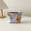 Elegant Streetwear Floral Polyester Square Makeup Bags