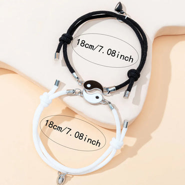 Elegant Streetwear Geometric Alloy Unisex Drawstring Bracelets