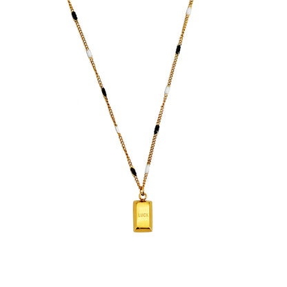 Elegant Streetwear Geometric Titanium Steel Plating 18k Gold Plated Pendant Necklace