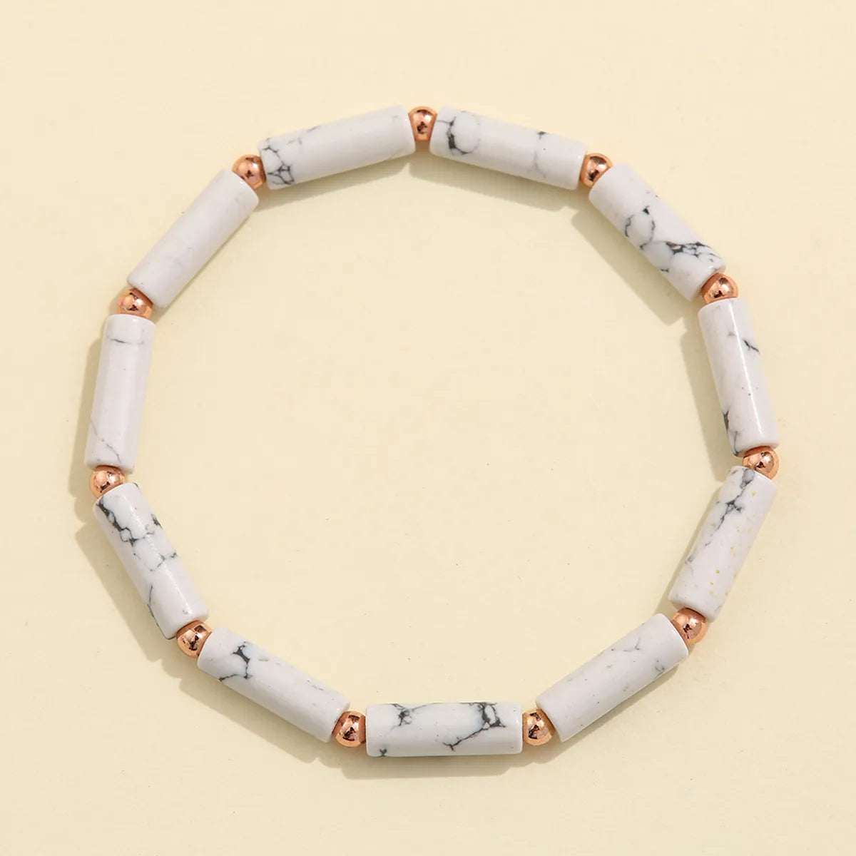 Elegant Streetwear Solid Color Natural Stone Bracelets