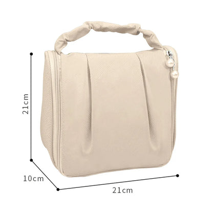 Elegant Streetwear Solid Color Polyester Square Makeup Bags