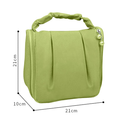 Elegant Streetwear Solid Color Polyester Square Makeup Bags