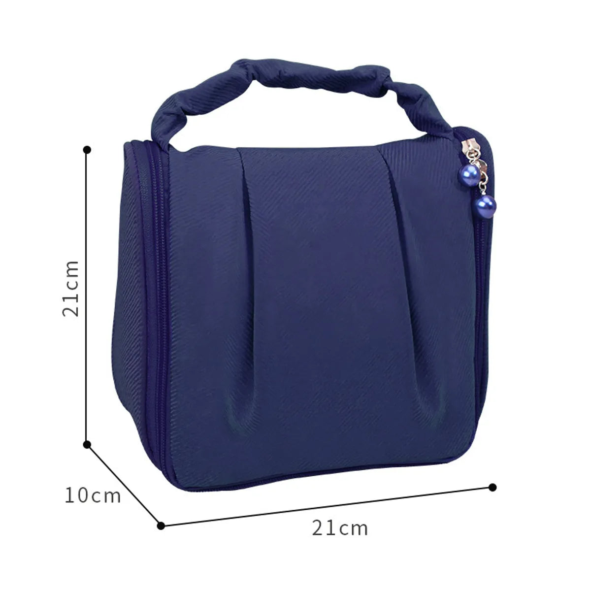 Elegant Streetwear Solid Color Polyester Square Makeup Bags