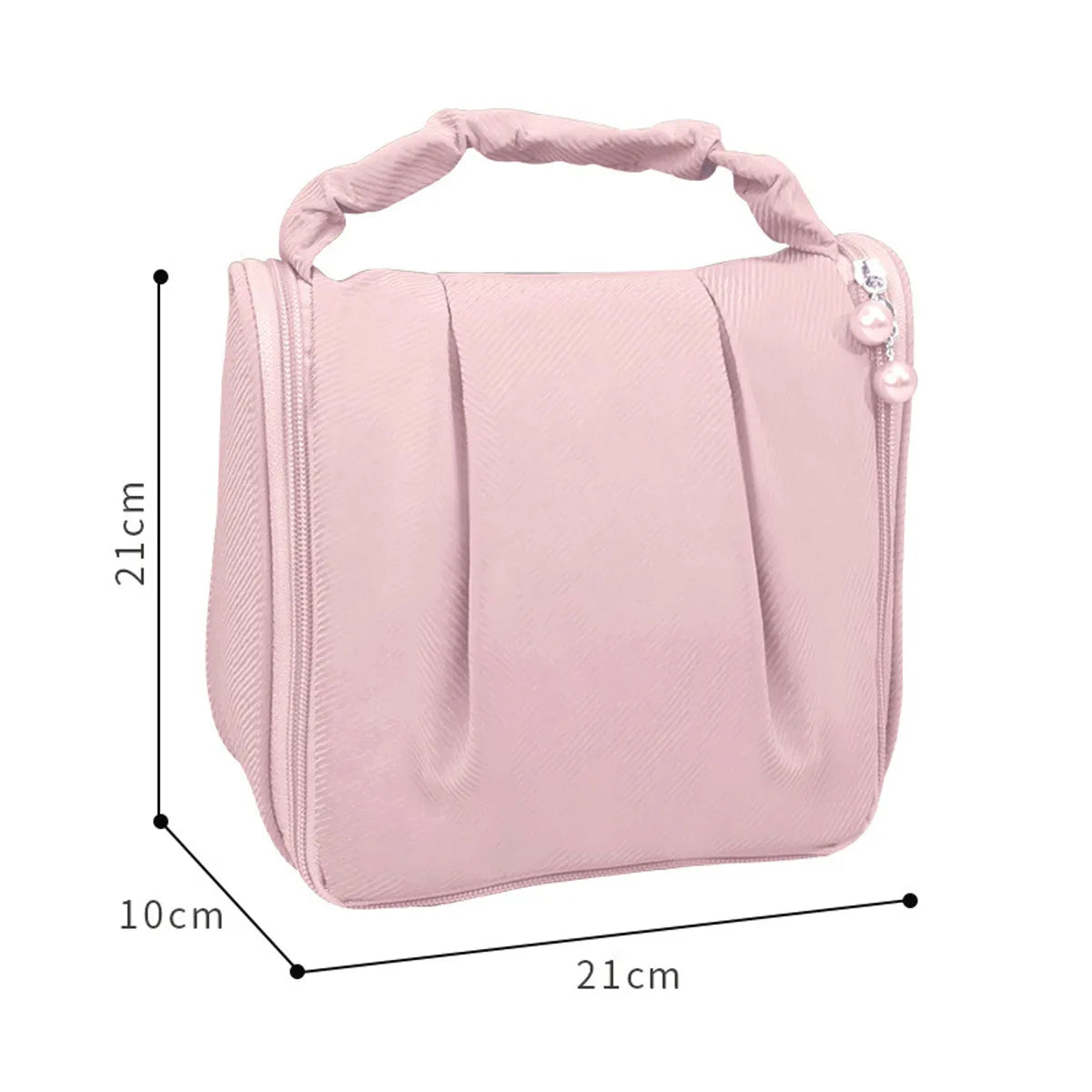 Elegant Streetwear Solid Color Polyester Square Makeup Bags