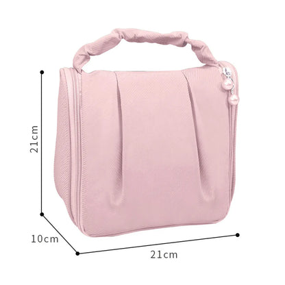 Elegant Streetwear Solid Color Polyester Square Makeup Bags