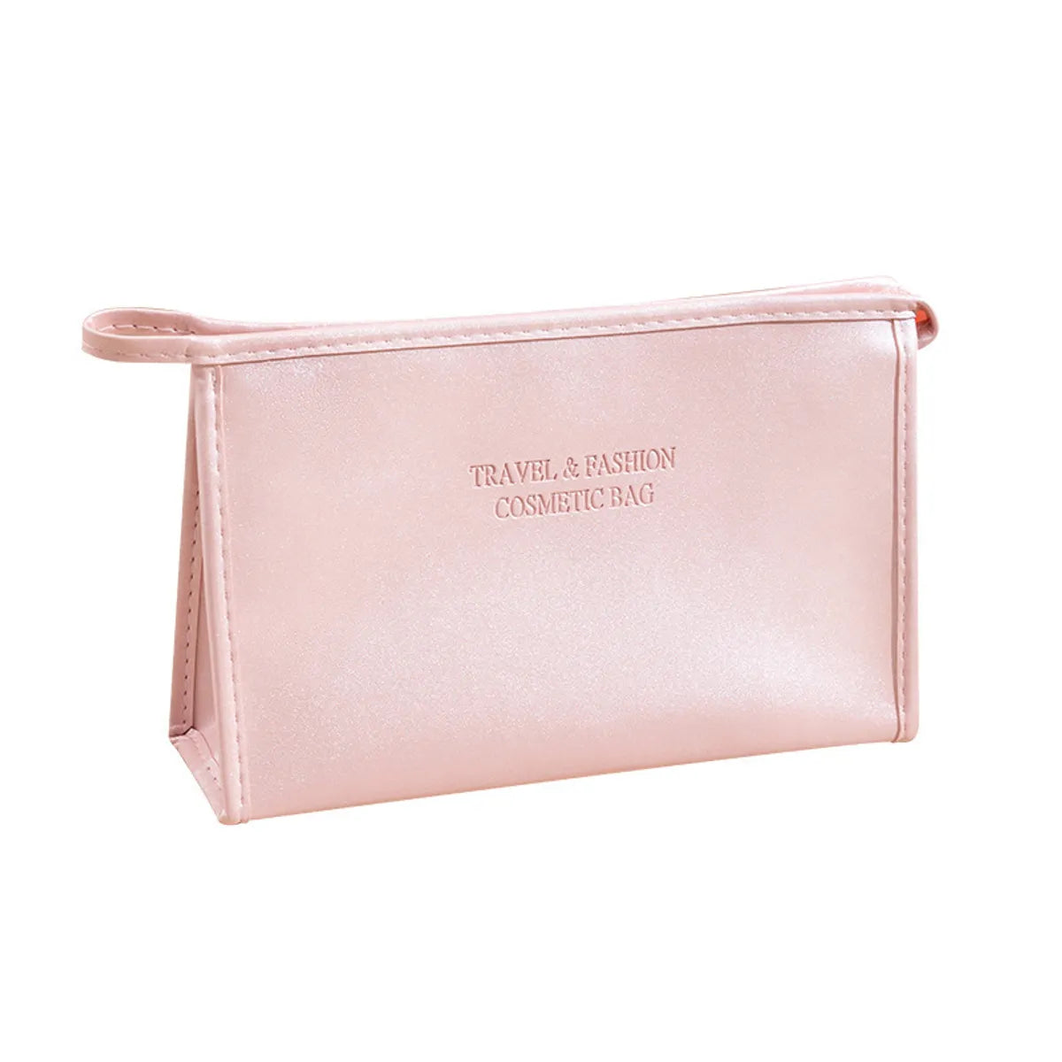 Elegant Streetwear Solid Color Pu Leather Square Makeup Bags