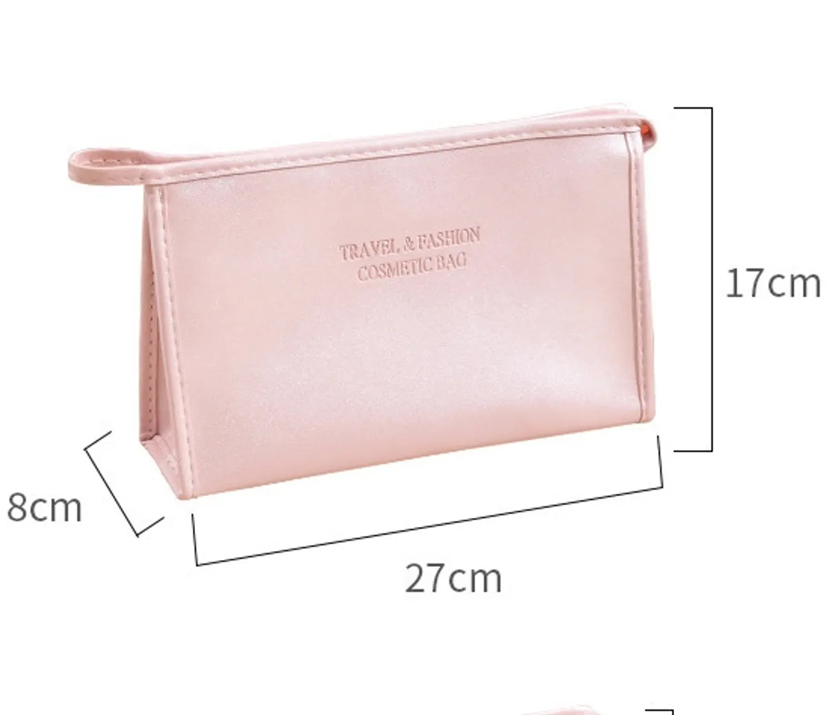 Elegant Streetwear Solid Color Pu Leather Square Makeup Bags