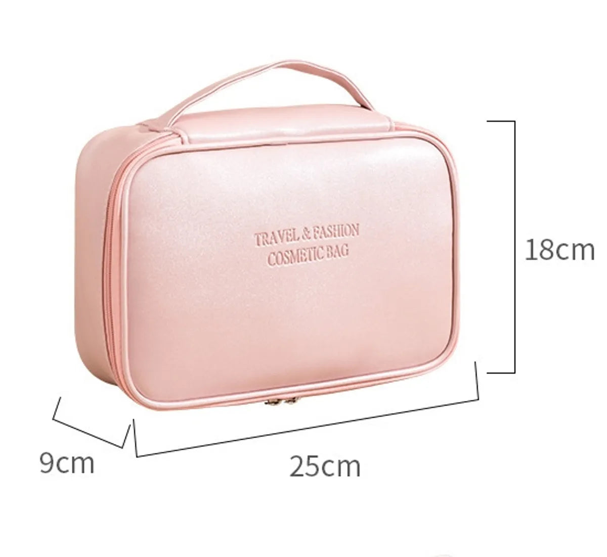 Elegant Streetwear Solid Color Pu Leather Square Makeup Bags