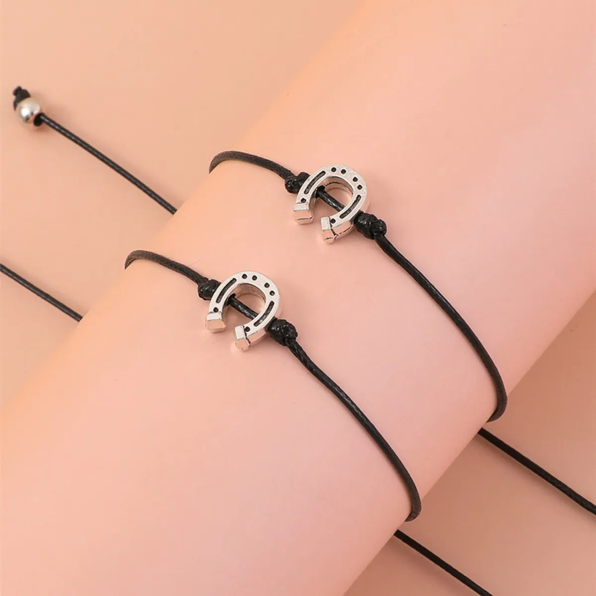 Elegant Streetwear Star Moon Heart Shape Alloy Rope Plating Valentine's Day Unisex Drawstring Bracelets