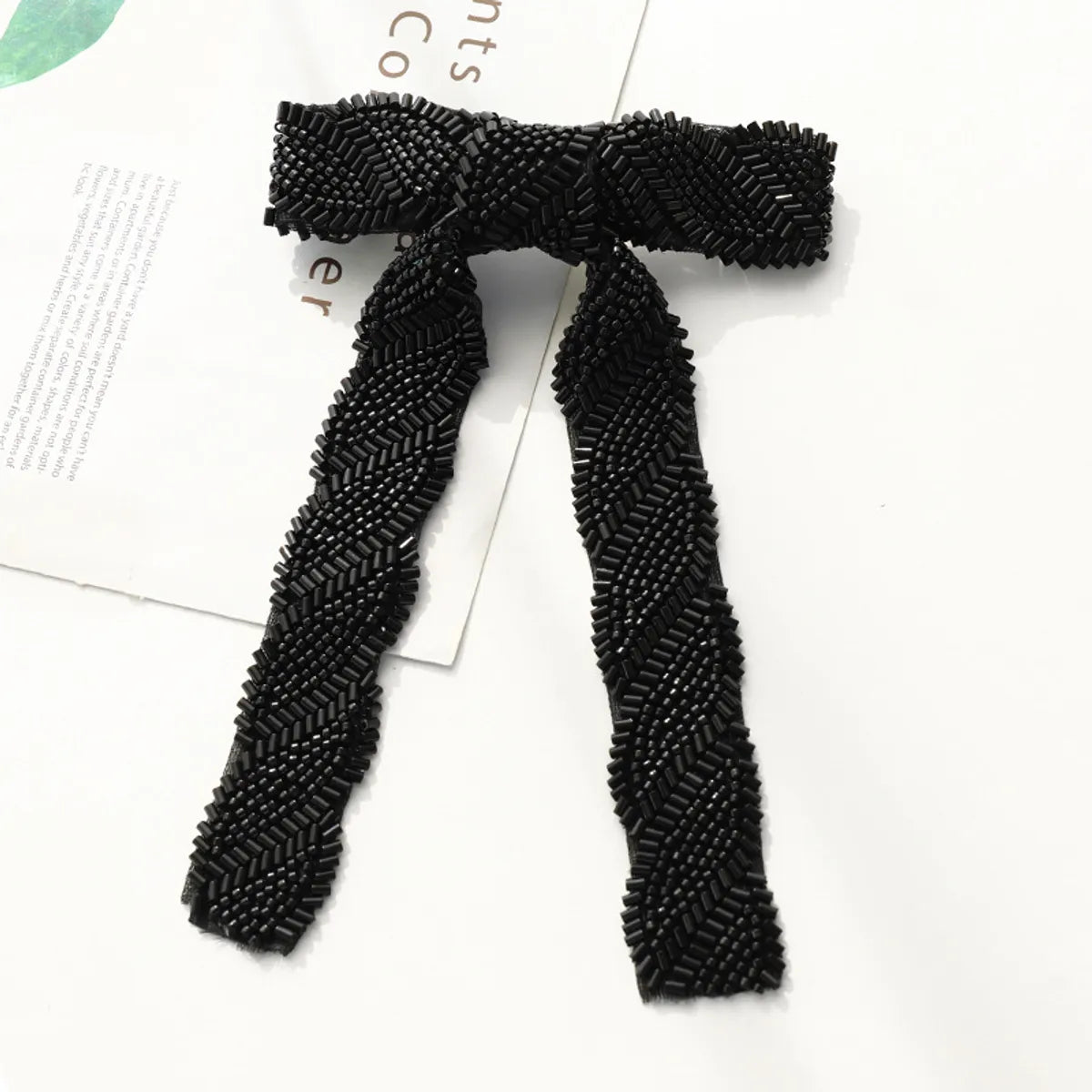 Elegant Sweet Bow Knot Arylic Cloth Hair Clip 1 Piece