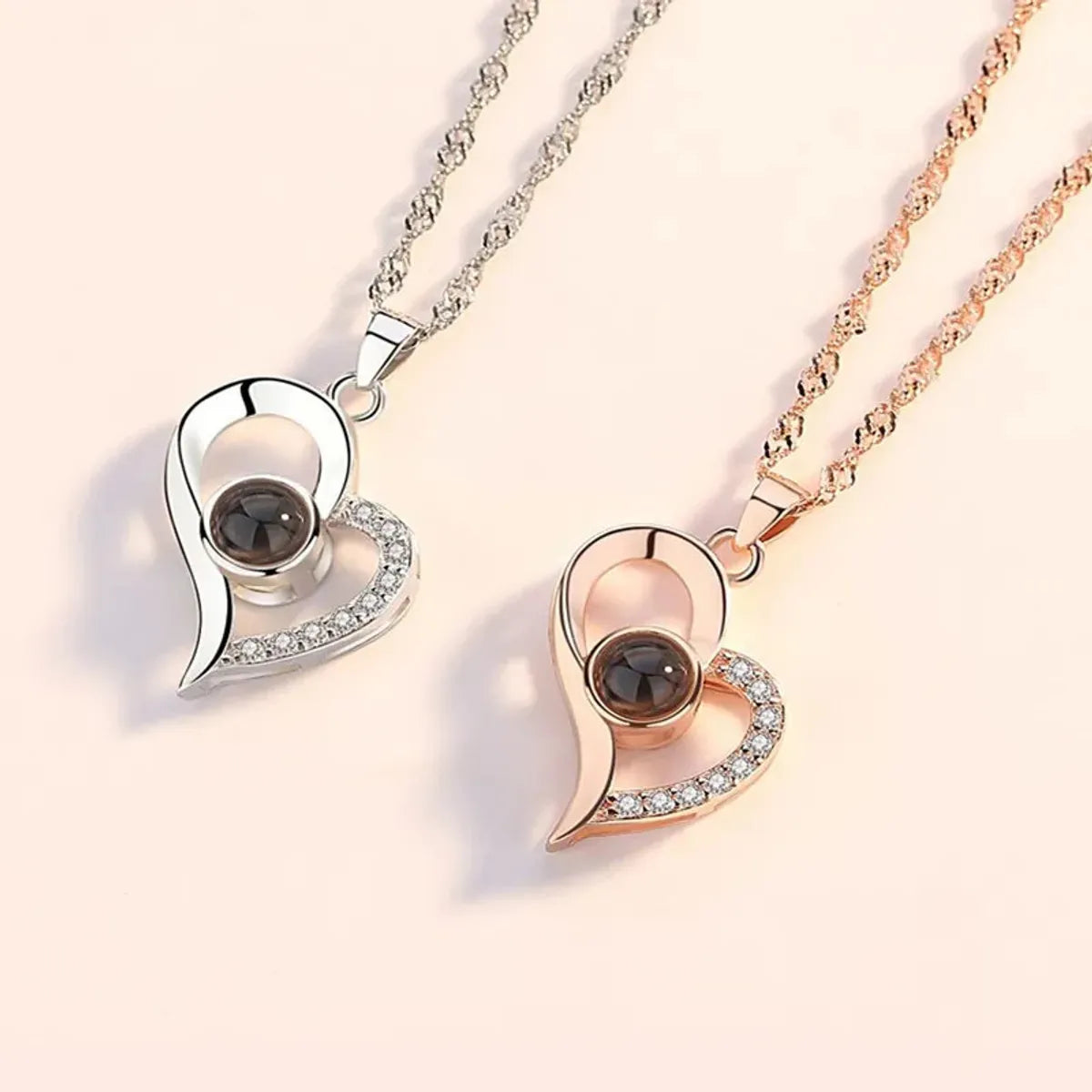 Elegant Sweet Heart Shape Alloy Zinc Alloy Plating Women's Pendant Necklace