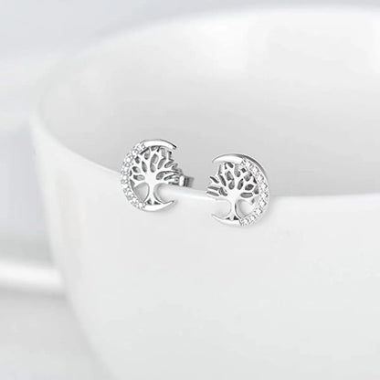 Elegant Tree Sterling Silver Plating Women's Bracelets Earrings Necklace