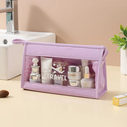 Elegant Vacation Geometric PVC Square Makeup Bags