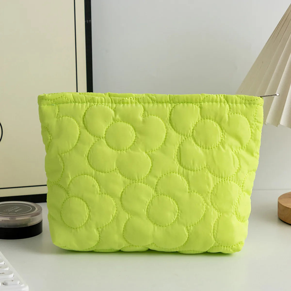 Elegant Vacation Solid Color Polyester Square Makeup Bags