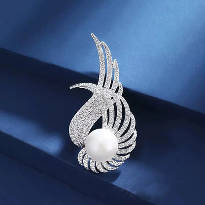 Elegant Wings Alloy Inlay Rhinestones Women'S Brooches