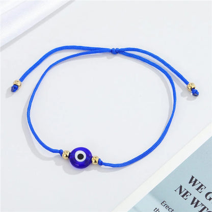 Ethnic Color Demon Eye Bracelet Hand-woven Turkish Round Eye Bracelet