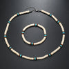 Ethnic Style Bohemian Classic Style Geometric Coconut Shell Beaded Unisex Bracelets Necklace Jewelry Set