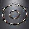 Ethnic Style Bohemian Classic Style Geometric Coconut Shell Beaded Unisex Bracelets Necklace Jewelry Set