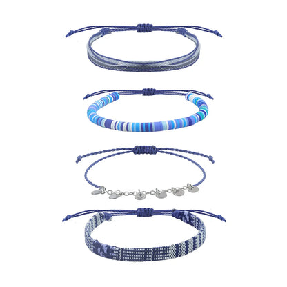 Ethnic Style Bohemian Geometric Cord Wholesale Drawstring Bracelets