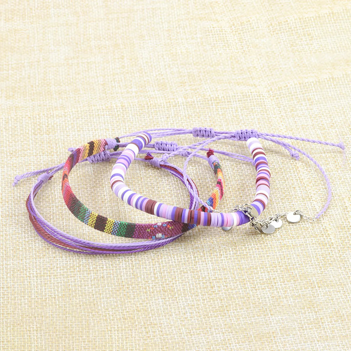 Ethnic Style Bohemian Geometric Cord Wholesale Drawstring Bracelets