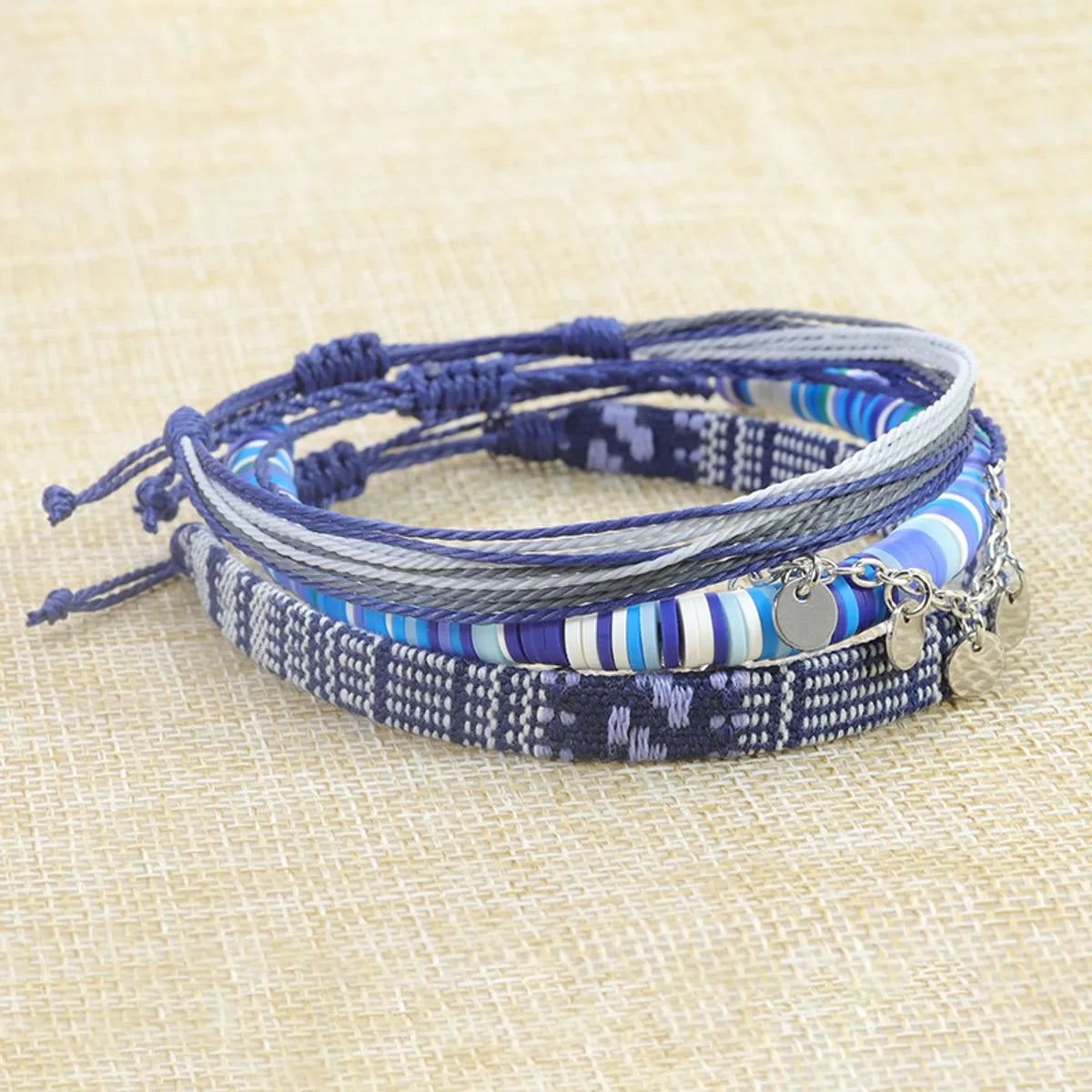 Ethnic Style Bohemian Geometric Cord Wholesale Drawstring Bracelets