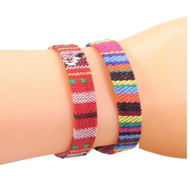 Ethnic Style Bohemian Geometric Mixed Materials Wholesale Drawstring Bracelets