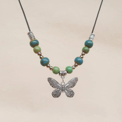 Ethnic Style Butterfly Alloy Wholesale Pendant Necklace