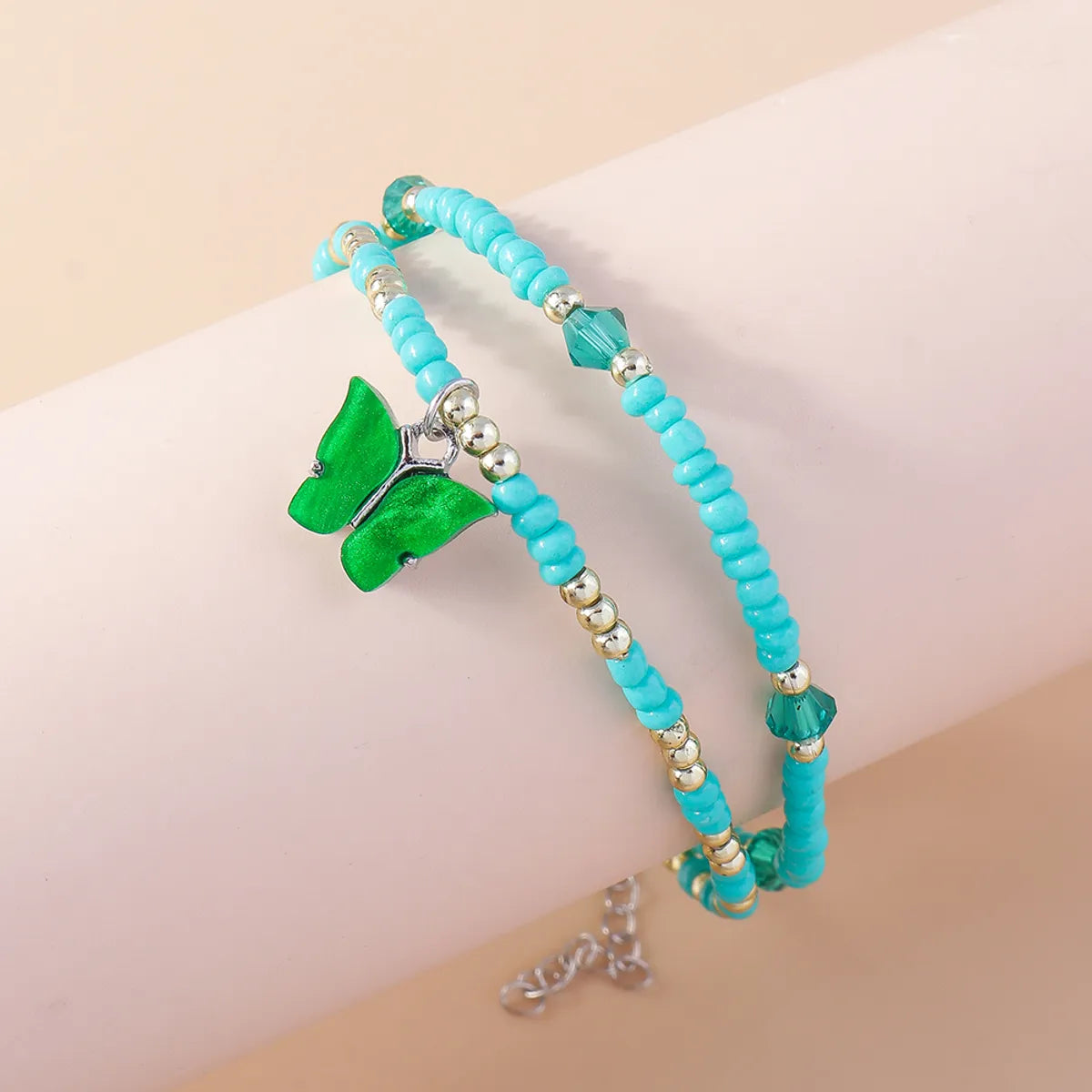 Ethnic Style Butterfly Beaded Women'S Anklet