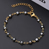 Ethnic Style Classic Style Artistic Devil'S Eye Heart Shape Simple 304 Stainless Steel 18K Gold Plated Bracelets In Bulk