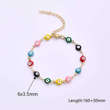 Ethnic Style Classic Style Artistic Eye 304 Stainless Steel Gold Plated Bracelets In Bulk