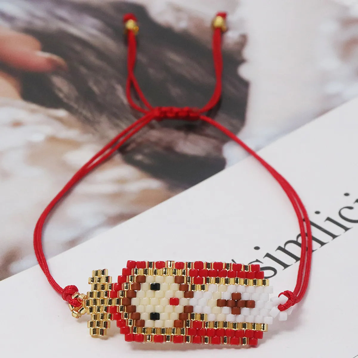 Ethnic Style Classic Style IG Style Virgin Mary Maria Glass Rope Wholesale Drawstring Bracelets